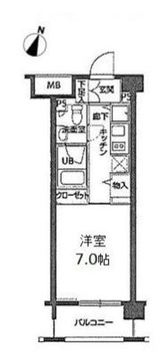 ニューシティアパートメンツ亀戸 508 間取り図