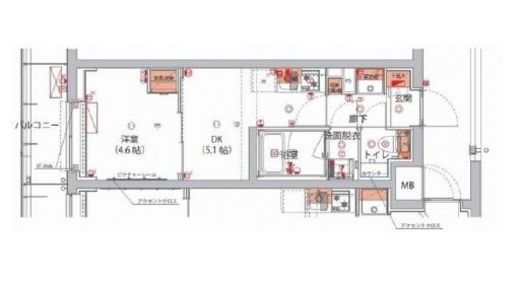 ハーモニーレジデンス神楽坂ヒルズthird 202 間取り図