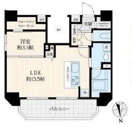 ログ御徒町 8階 間取り図