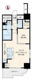 ログ浅草ウエスト 10階 間取り図