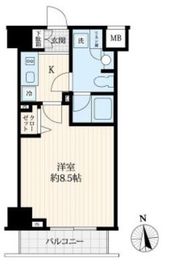 ログ御徒町 5階 間取り図