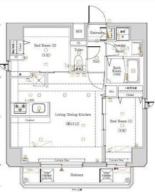 KNOTS浅草 8階 間取り図