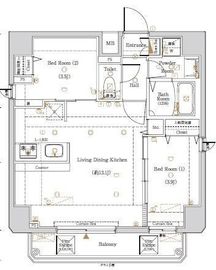 KNOTS浅草 7階 間取り図