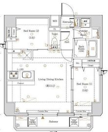 KNOTS浅草 9階 間取り図