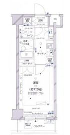 パレステュディオ新宿パークサイド 14階 間取り図