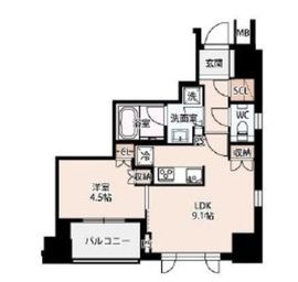 パークホームズ日本橋浜町二丁目ローレルアイ 11階 間取り図