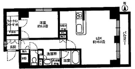 アイム白金高輪 203 間取り図