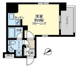 アクシア新宿御苑 8階 間取り図