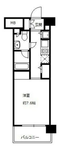 ニューシティアパートメンツ亀戸 313 間取り図