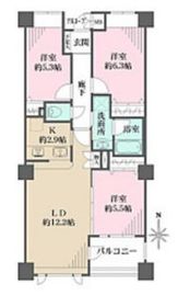 アボリアスコート笹塚 W403 間取り図