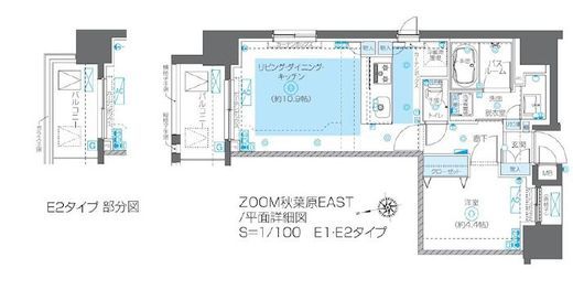 ZOOM秋葉原EAST 12階 間取り図