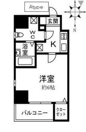 アジールコート中野坂上 501 間取り図