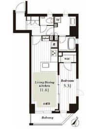 オープンレジデンシア日本橋三越前 5階 間取り図