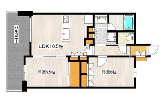 プレシス品川 402 間取り図