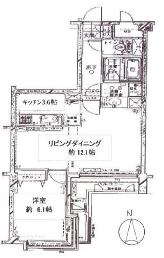 トゥールロワイヤル神宮前 4階 間取り図