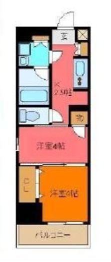 日神デュオステージ浅草三筋 13階 間取り図