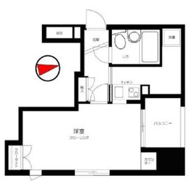 アクシア新宿御苑 8階 間取り図