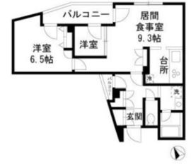 セルクル落合 304 間取り図