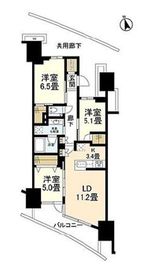 プラウドシティ東雲キャナルマークス 6階 間取り図