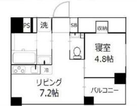 ラスパシオ東日本橋リバーサイド 401 間取り図