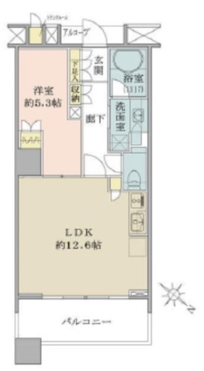 ブリリアマーレ有明 26階 間取り図