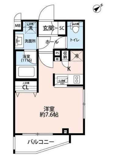 プレール・ドゥーク学芸大学2 410 間取り図