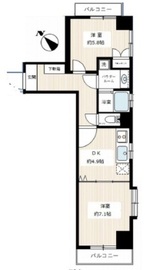 ヴェルトウォーターフロント 8階 間取り図