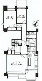 広尾ガーデンヒルズ 2階 間取り図