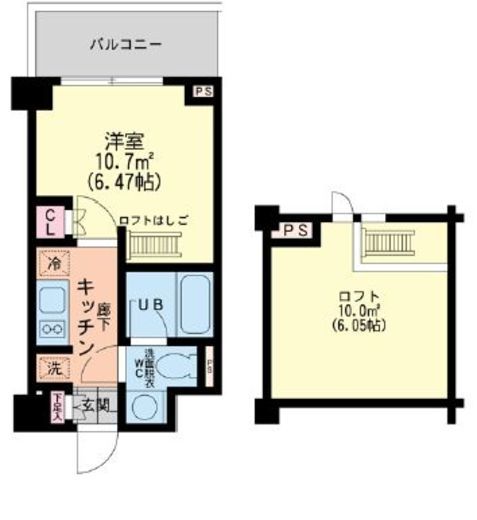 エスティメゾン新中野 407 間取り図