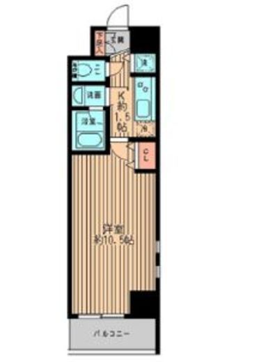 レガーロ御茶ノ水1 603 間取り図