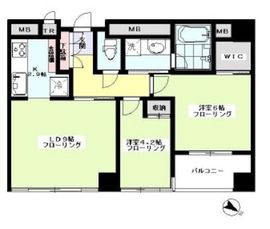 ローレルコート市ヶ谷 11階 間取り図