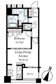 プレシス東神田 4階 間取り図