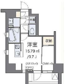 ラヴィエ銀座東 913 間取り図