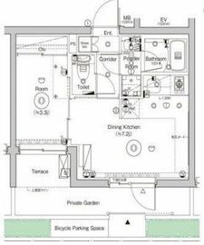 シーフォルム門前仲町 1階 間取り図