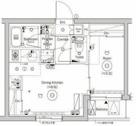 シーフォルム門前仲町 2階 間取り図