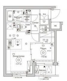 シーフォルム門前仲町 2階 間取り図