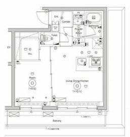 シーフォルム門前仲町 5階 間取り図