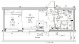 シーフォルム門前仲町 5階 間取り図