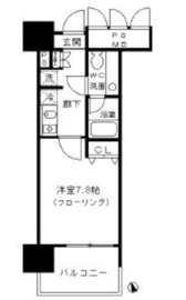 フォンテーヌ芝浦 303 間取り図