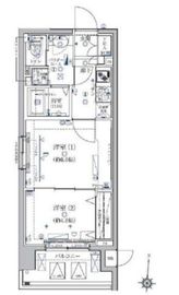 クレイシア菊川 1階 間取り図