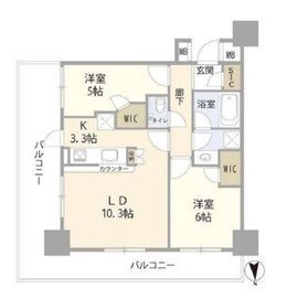 フェイバリッチタワー品川 3階 間取り図