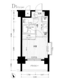 メインステージ南麻布4 5階 間取り図