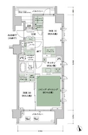 シティハウス恵比寿伊達坂 5階 間取り図