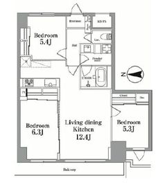 レジディア目白 312 間取り図