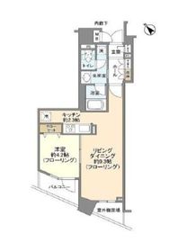 クオリア恵比寿ウエスト 8階 間取り図