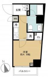 メインステージ白金高輪駅前2 3階 間取り図