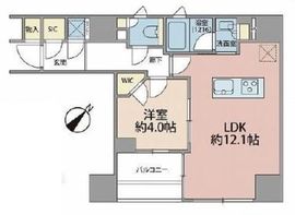 パークリュクス銀座8丁目mono 6階 間取り図