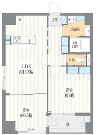 雷門江戸マンション 801 間取り図