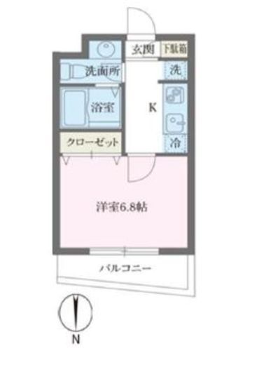 アルティザ池尻 203 間取り図