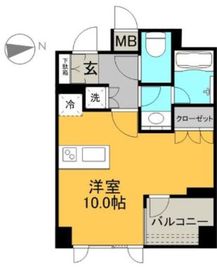 ルジェンテ新中野 6階 間取り図